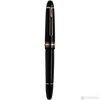Montblanc Meisterstuck Fountain Pen - Black - Red Gold Trim - LeGrand Size ( 146) - Pen Boutique Ltd