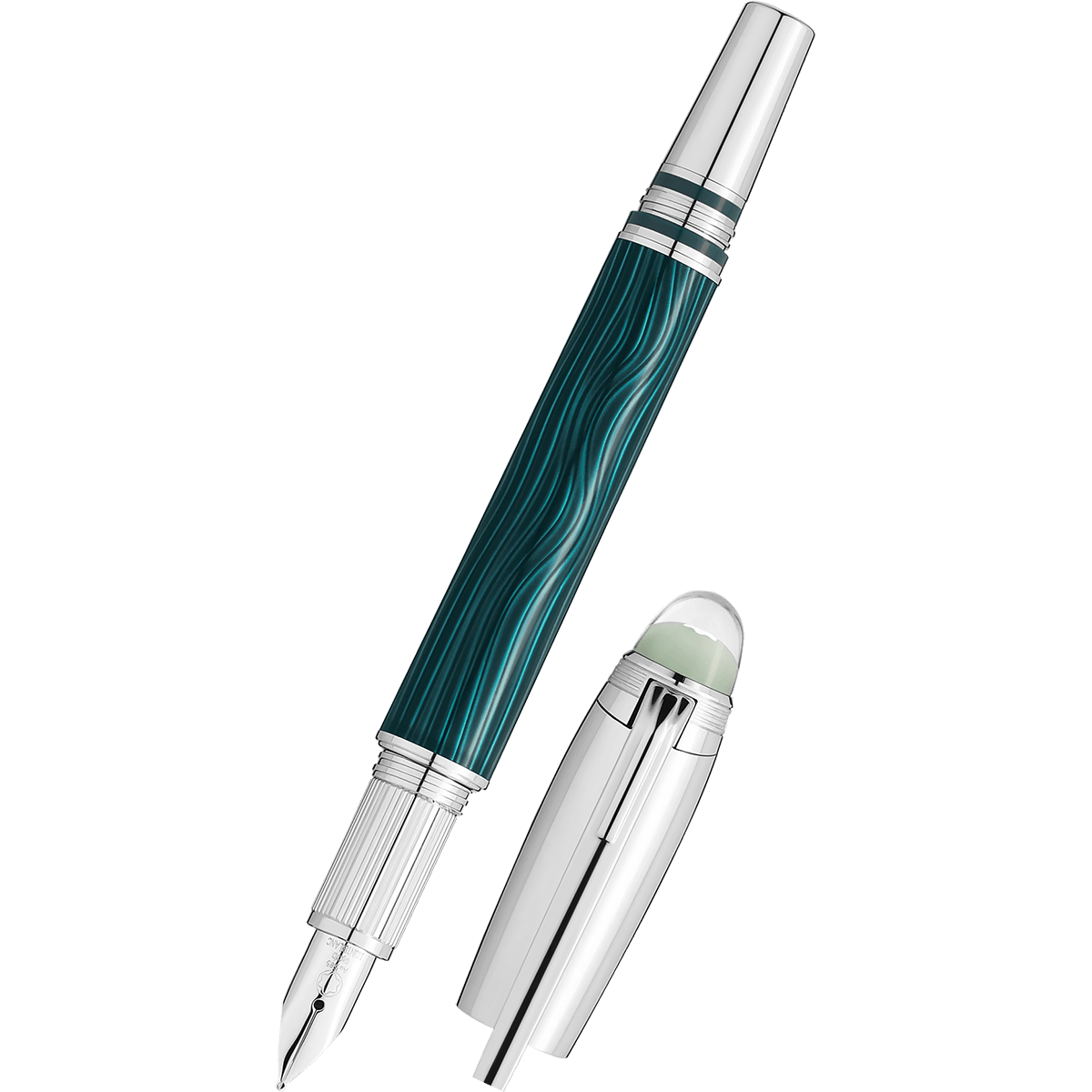 Montblanc Starwalker Fountain Pen - PolarGreen Metal - Pen Boutique Ltd