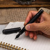 Monteverde Innova Fountain Pen Notebook Set - Carbon Fiber - Gunmetal - Pen Boutique Ltd