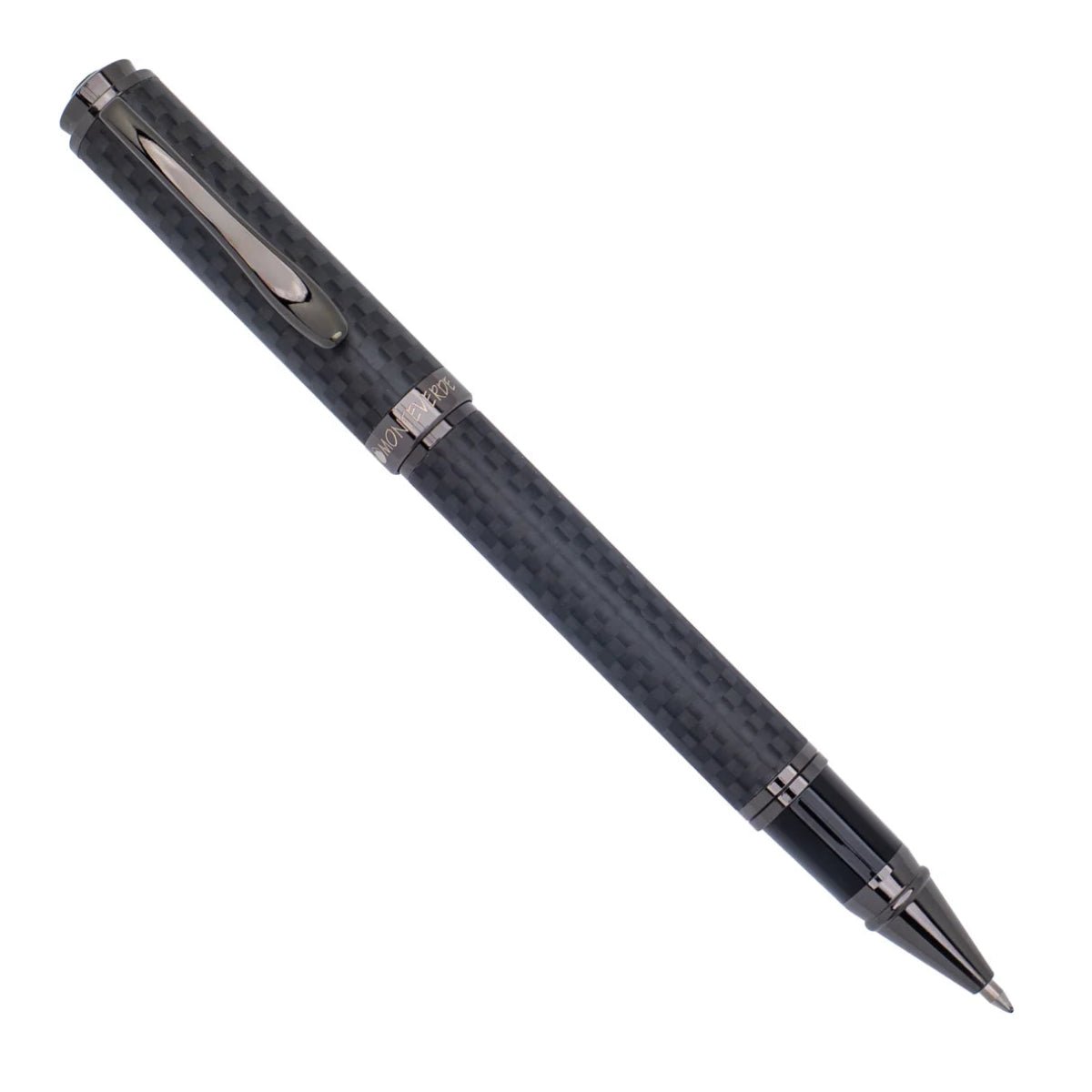 Monteverde Innova Rollerball Pen Notebook Set - Carbon Fiber - Gunmetal - Pen Boutique Ltd