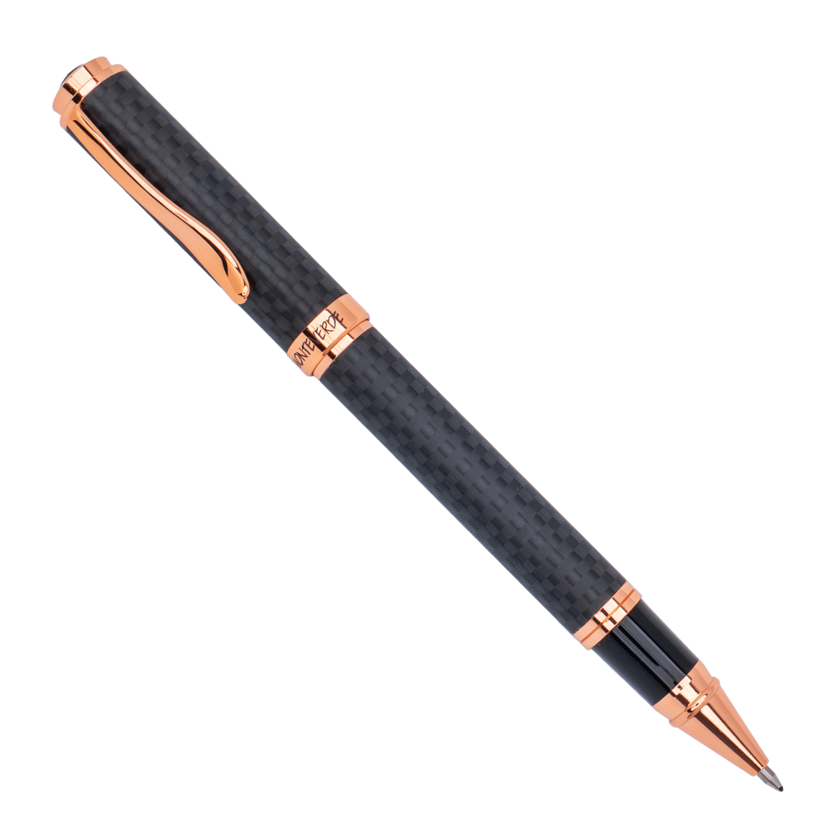Monteverde Innova Rollerball Pen Notebook Set - Carbon Fiber - Rosegold - Pen Boutique Ltd