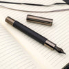 Monteverde Ritma Fountain Pen - Matte Carbon Fiber Notebook Set - Pen Boutique Ltd