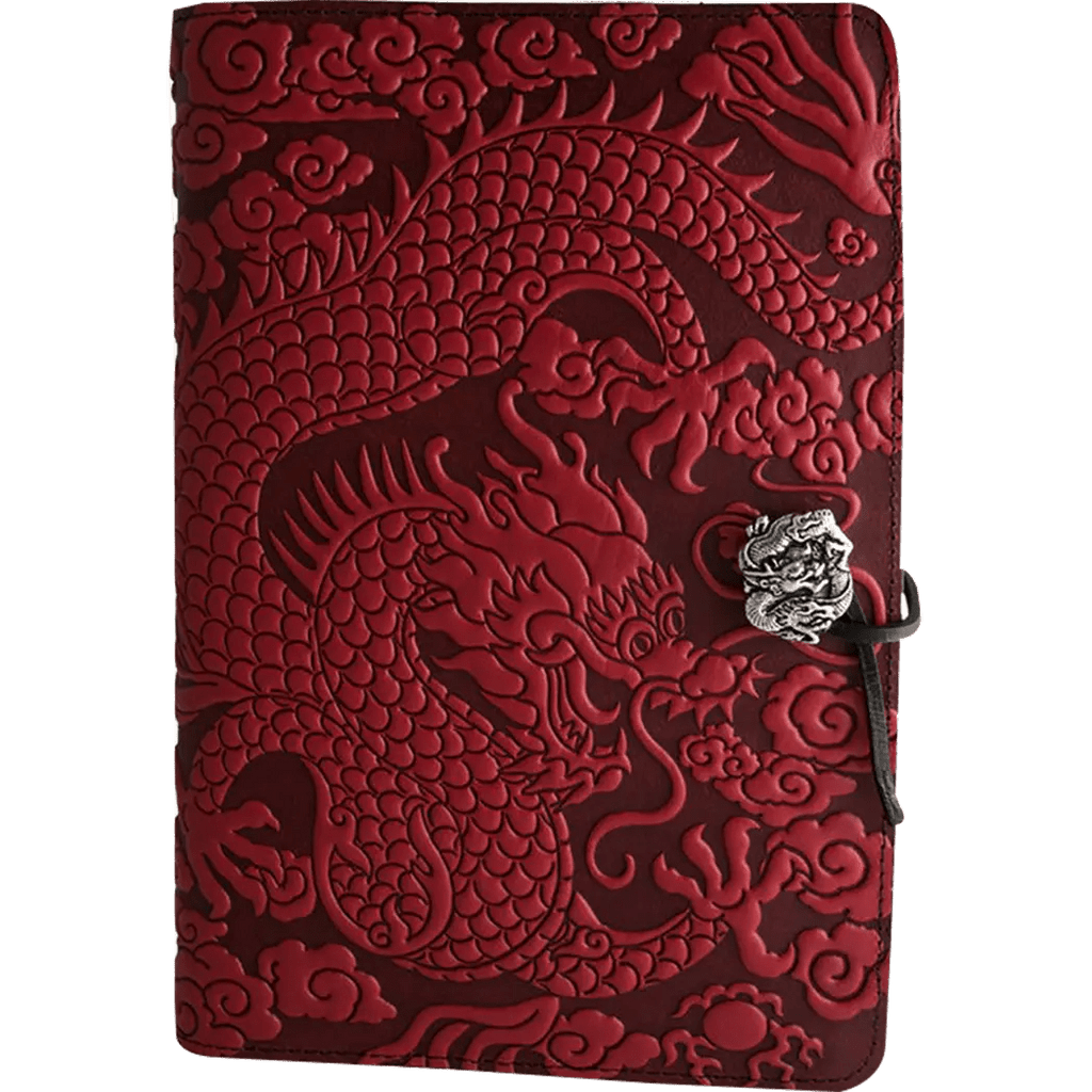 Oberon Design Cloud Dragon Large Journal - Red - Pen Boutique Ltd