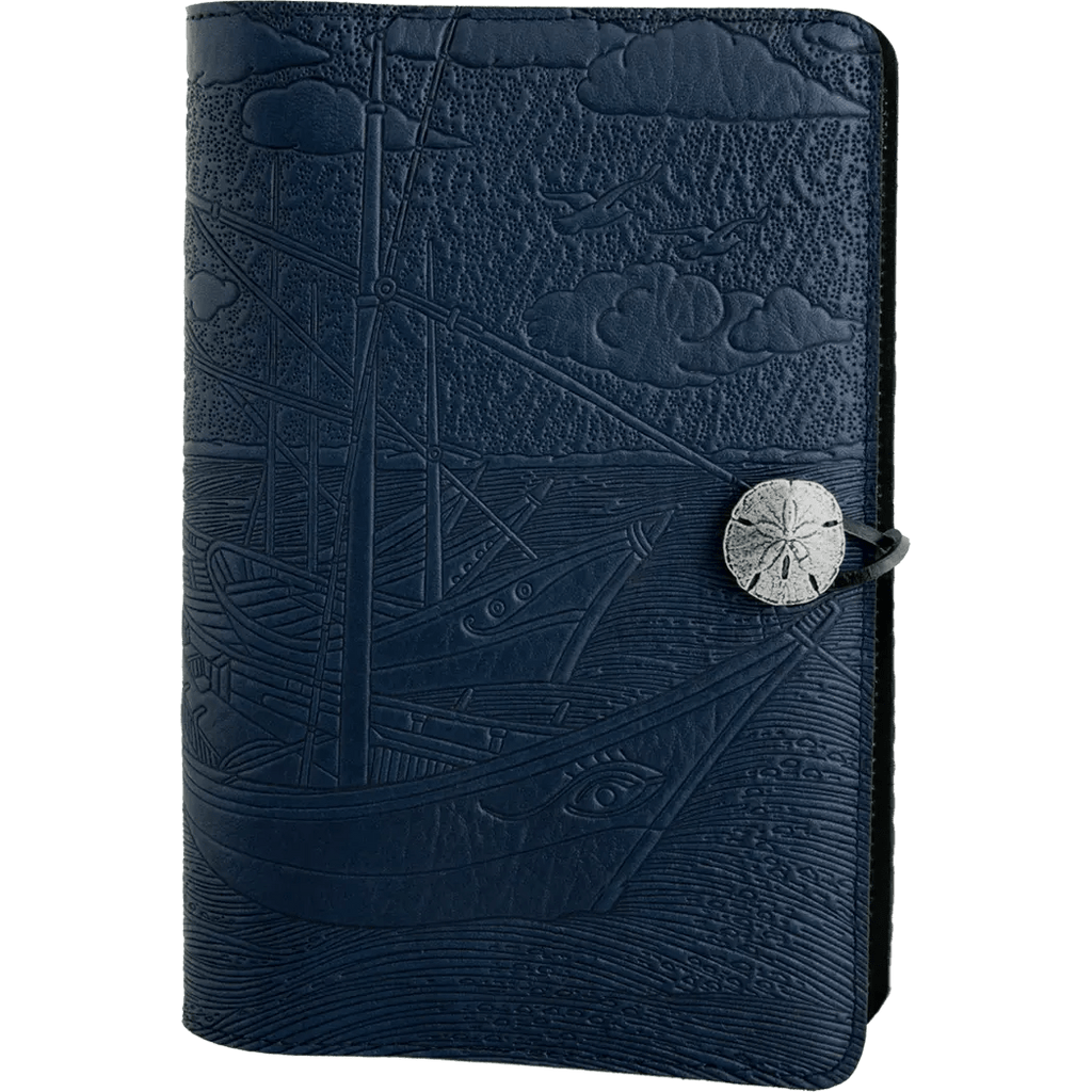 Oberon Design Van Gogh Boats Large Journal - Navy Blue - Pen Boutique Ltd
