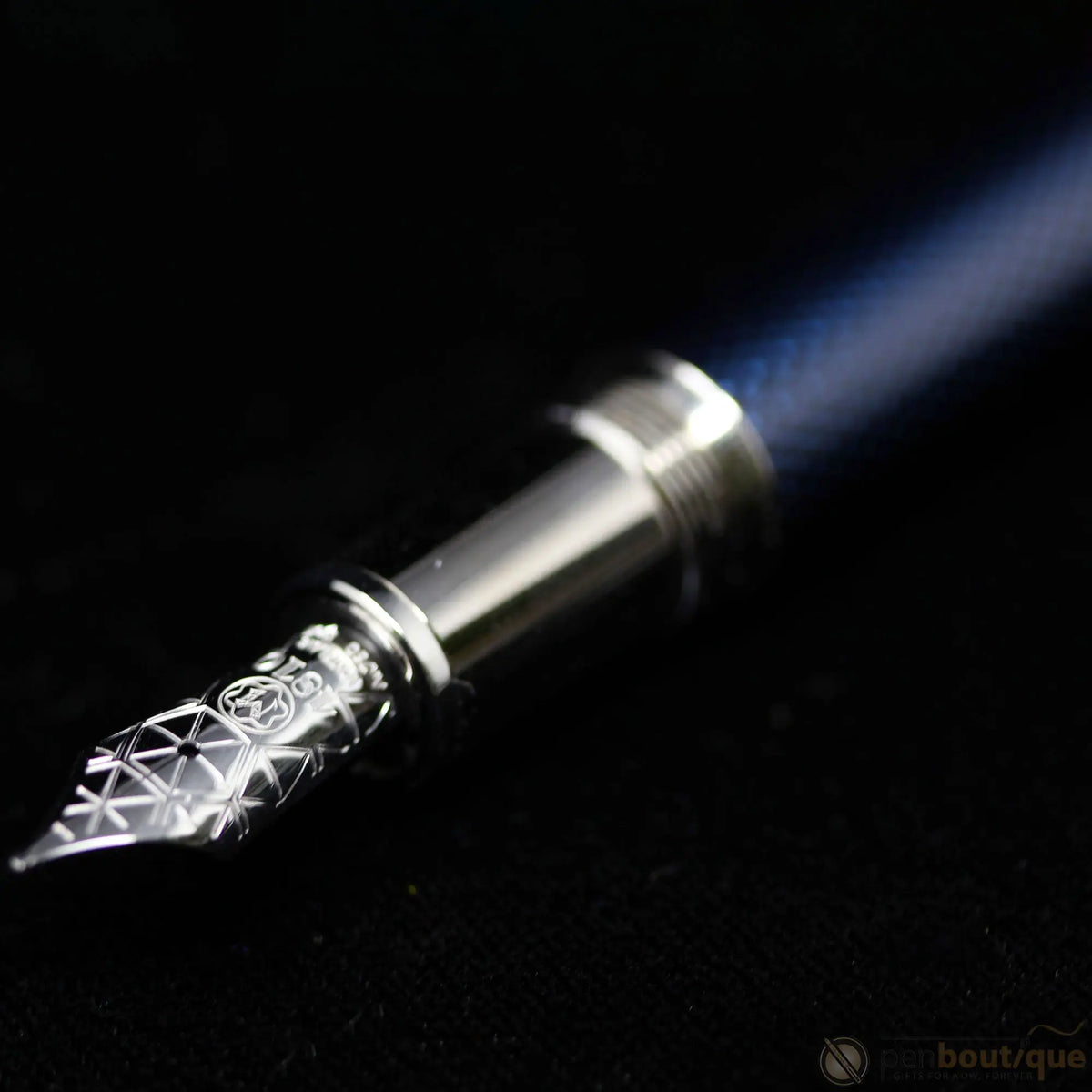 Montblanc Solitaire Fountain Pen - Blue Hour - Legrand - Pen Boutique Ltd