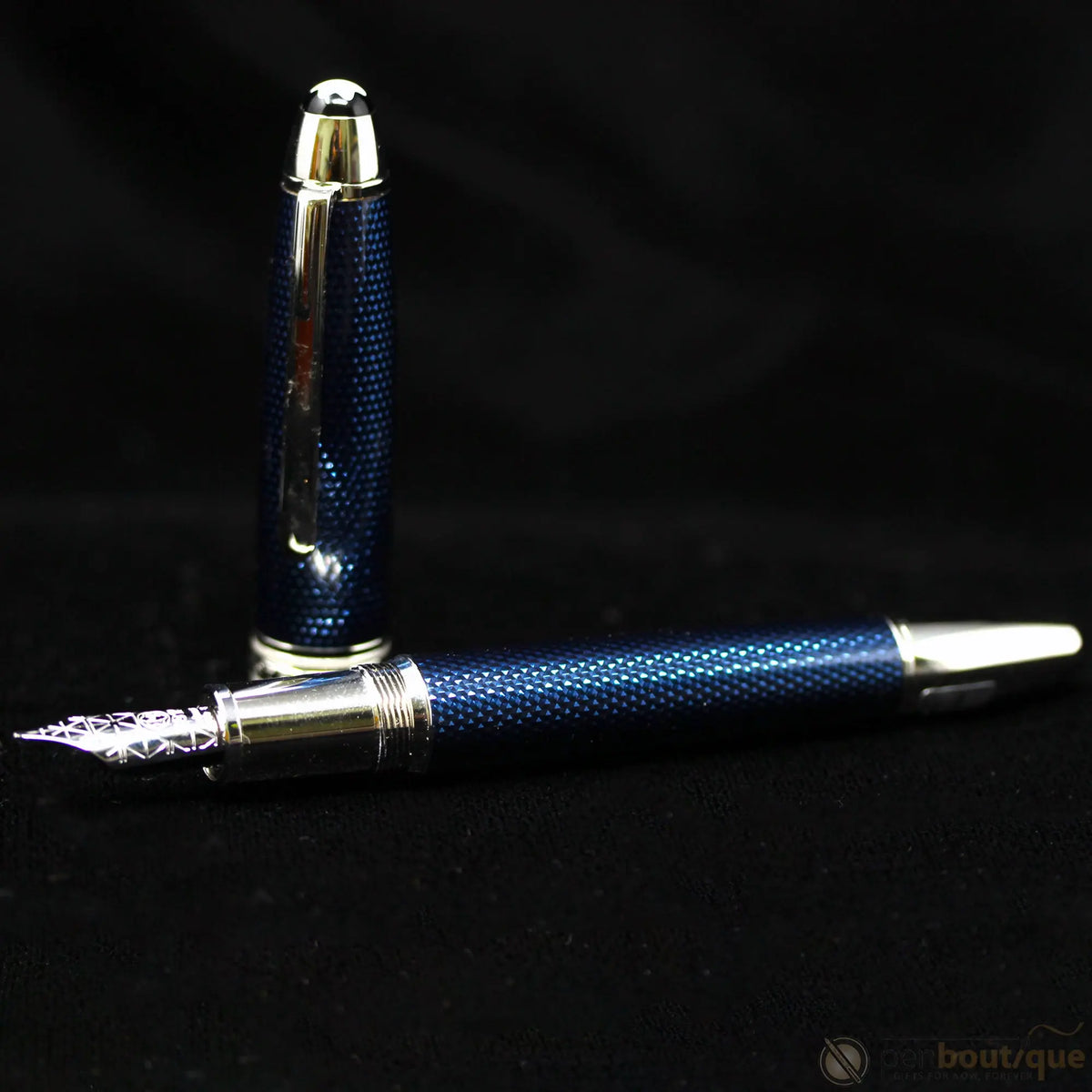 Montblanc Solitaire Fountain Pen - Blue Hour - Legrand - Pen Boutique Ltd