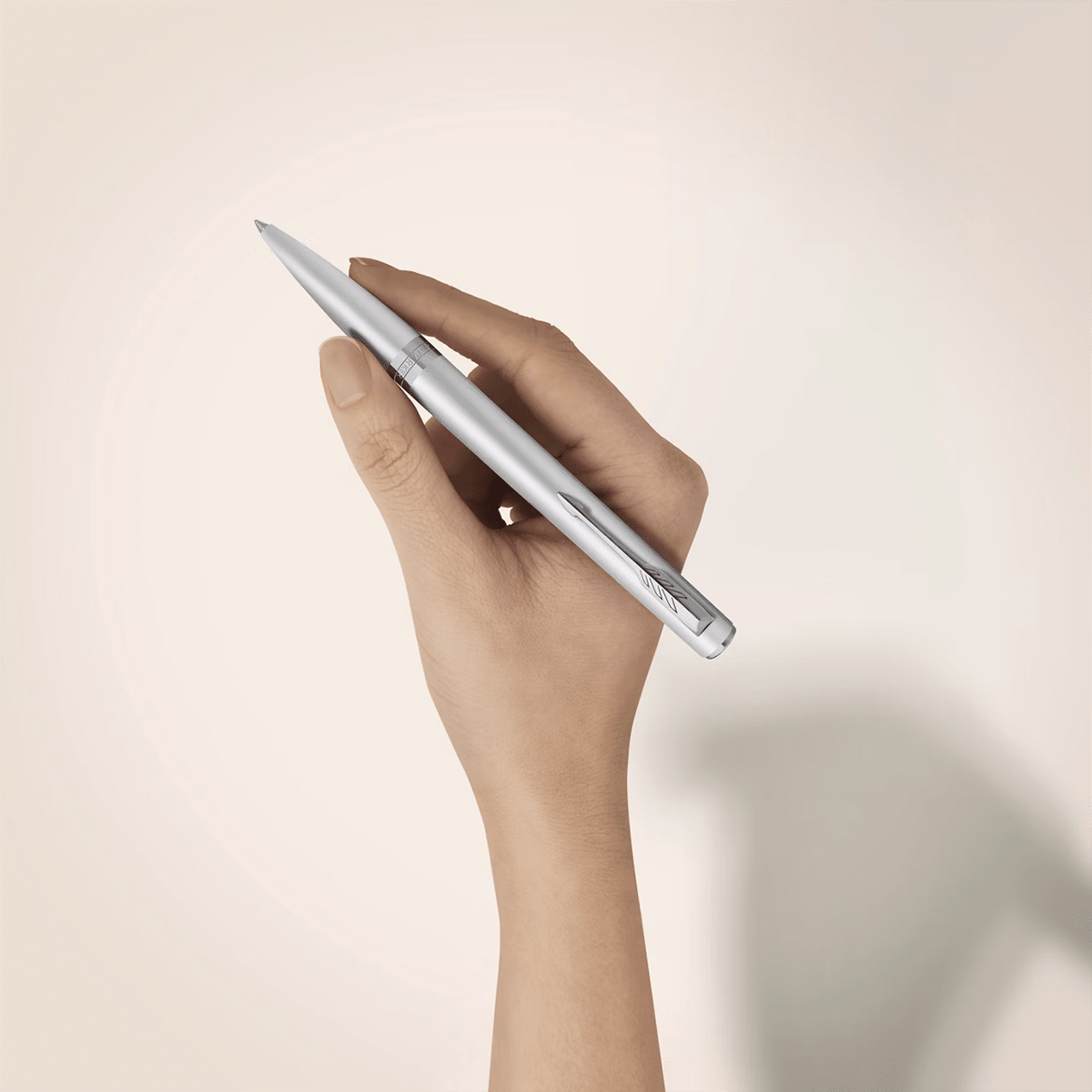 Parker Meridian Ballpoint Pen - Chrome - Chrome Trim - Pen Boutique Ltd