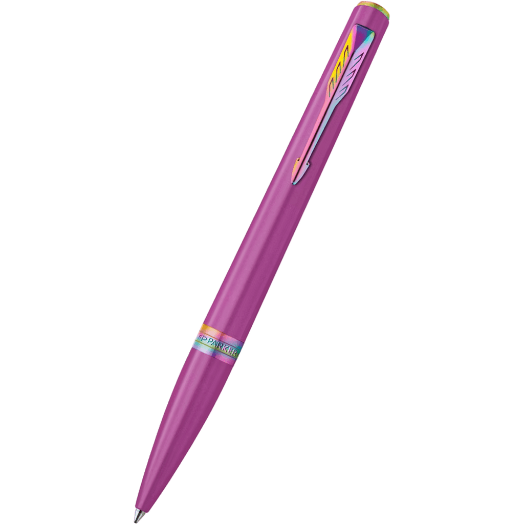 Parker Meridian Ballpoint Pen - Grape - Rainbow Trim - Pen Boutique Ltd
