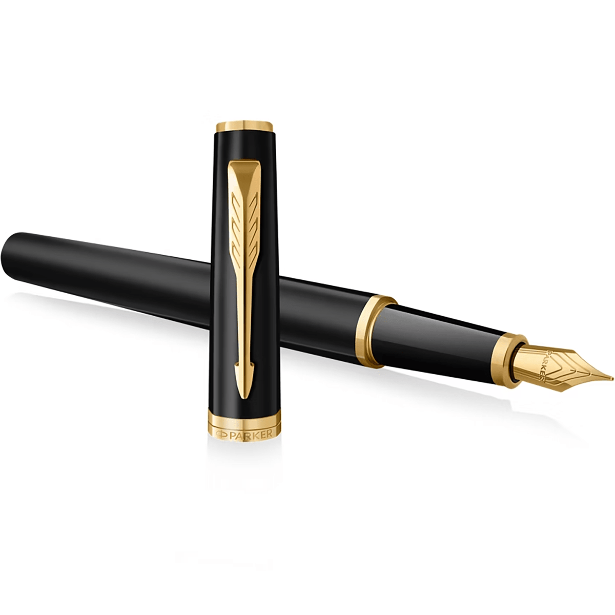 Parker Meridian Fountain Pen - Matte Black - Gold Trim - Pen Boutique Ltd