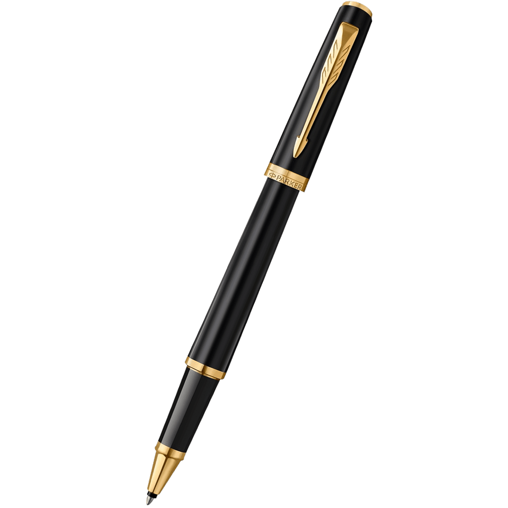 Parker Meridian Rollerball Pen - Matte Black - Gold Trim - Pen Boutique Ltd