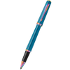 Parker Meridian Rollerball Pen - Teal - Rainbow Trim - Pen Boutique Ltd