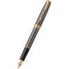 Parker Sonnet Fountain Pen - Grey - Gold Trim - Pen Boutique Ltd