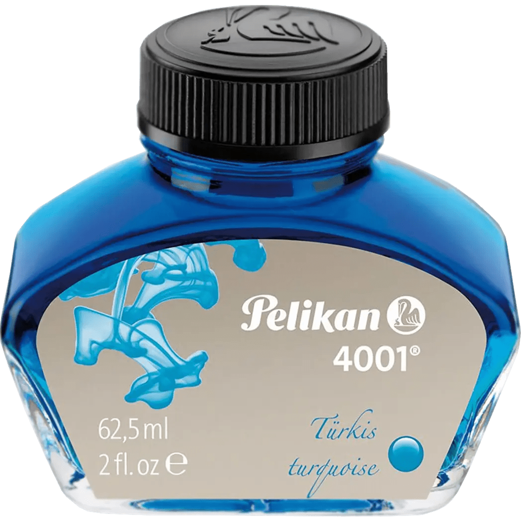 Pelikan 4001 Ink Bottle - Turquoise - 62.5ml - Pen Boutique Ltd