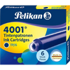 Pelikan 4001 Ink Cartridges - TP6 Royal Blue - Short - Pen Boutique Ltd