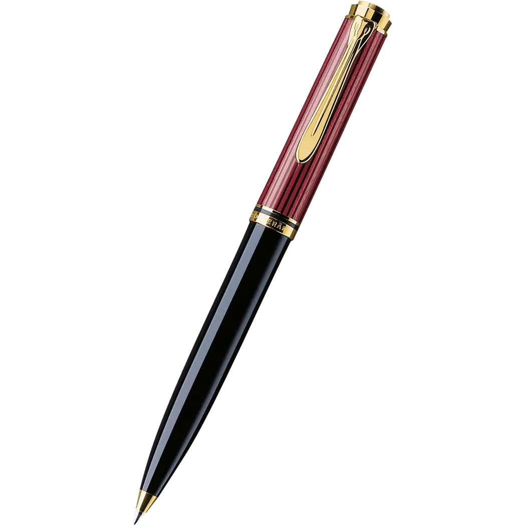 Pelikan Souveran Ballpoint Pen - K600 Black & Red Stripe - Pen Boutique Ltd