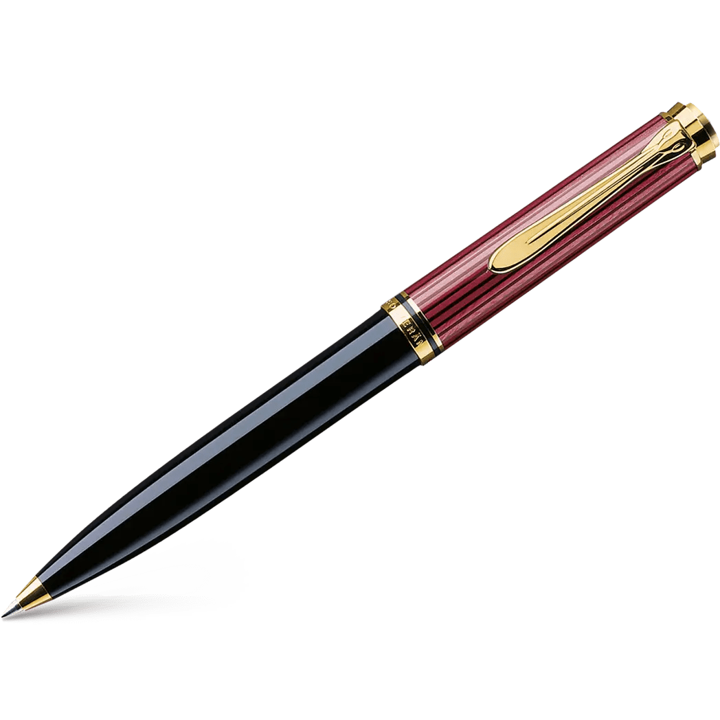 Pelikan Souveran Ballpoint Pen - K600 Black & Red Stripe - Pen Boutique Ltd