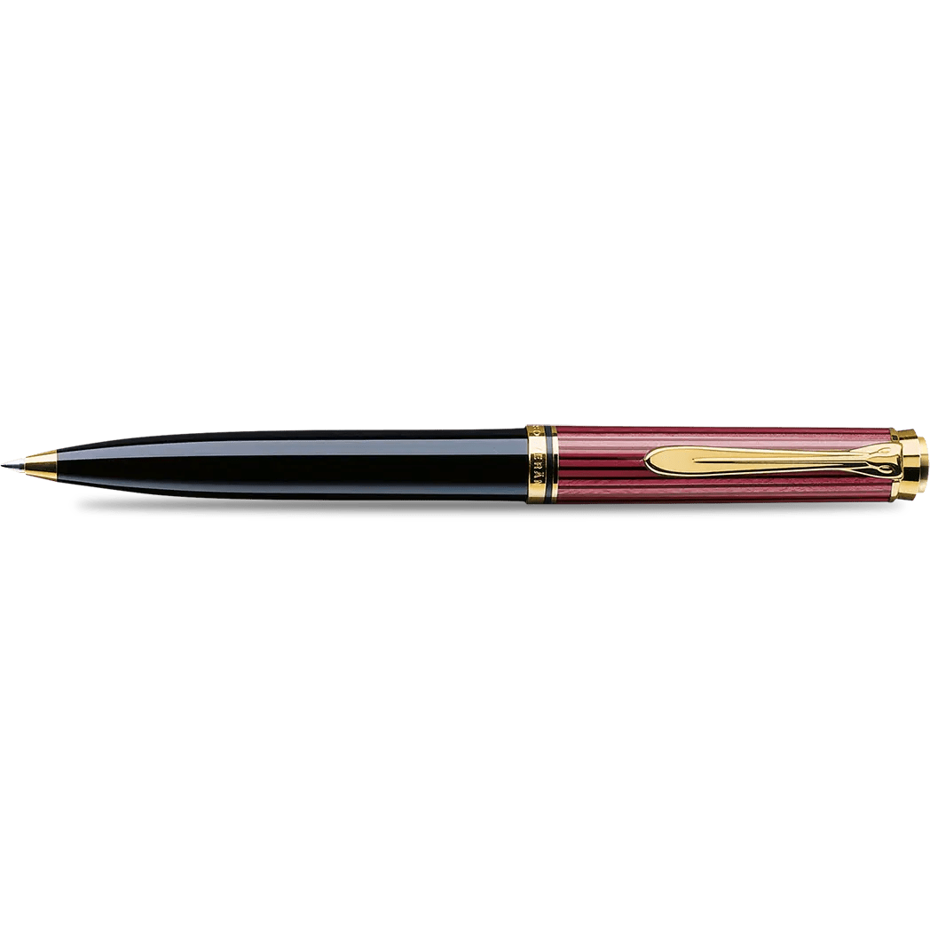 Pelikan Souveran Ballpoint Pen - K600 Black & Red Stripe - Pen Boutique Ltd