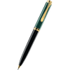 Pelikan Souveran Ballpoint Pen - K800 Black & Green Stripe - Pen Boutique Ltd
