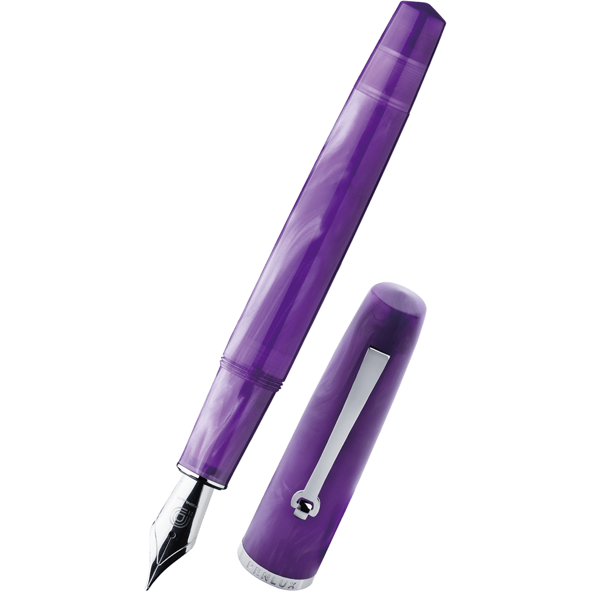 Penlux Concerto Fountain Pen - Amethyst + FREE Matching Ink Bottle - Pen Boutique Ltd