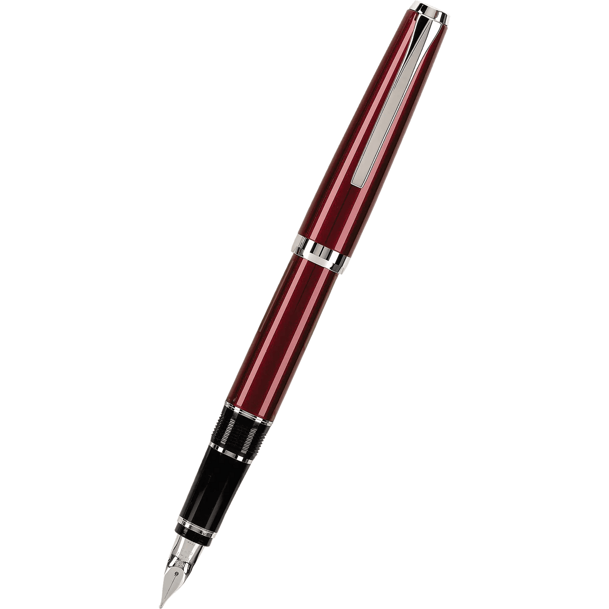 Pilot Falcon 2 Fountain Pen - Metal Burgundy - Pen Boutique Ltd