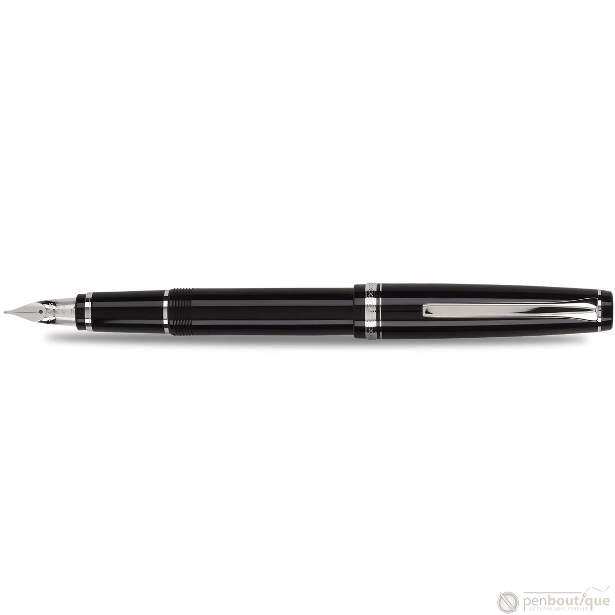 Pilot Falcon Fountain Pen - Black - Rhodium Trim - Pen Boutique Ltd