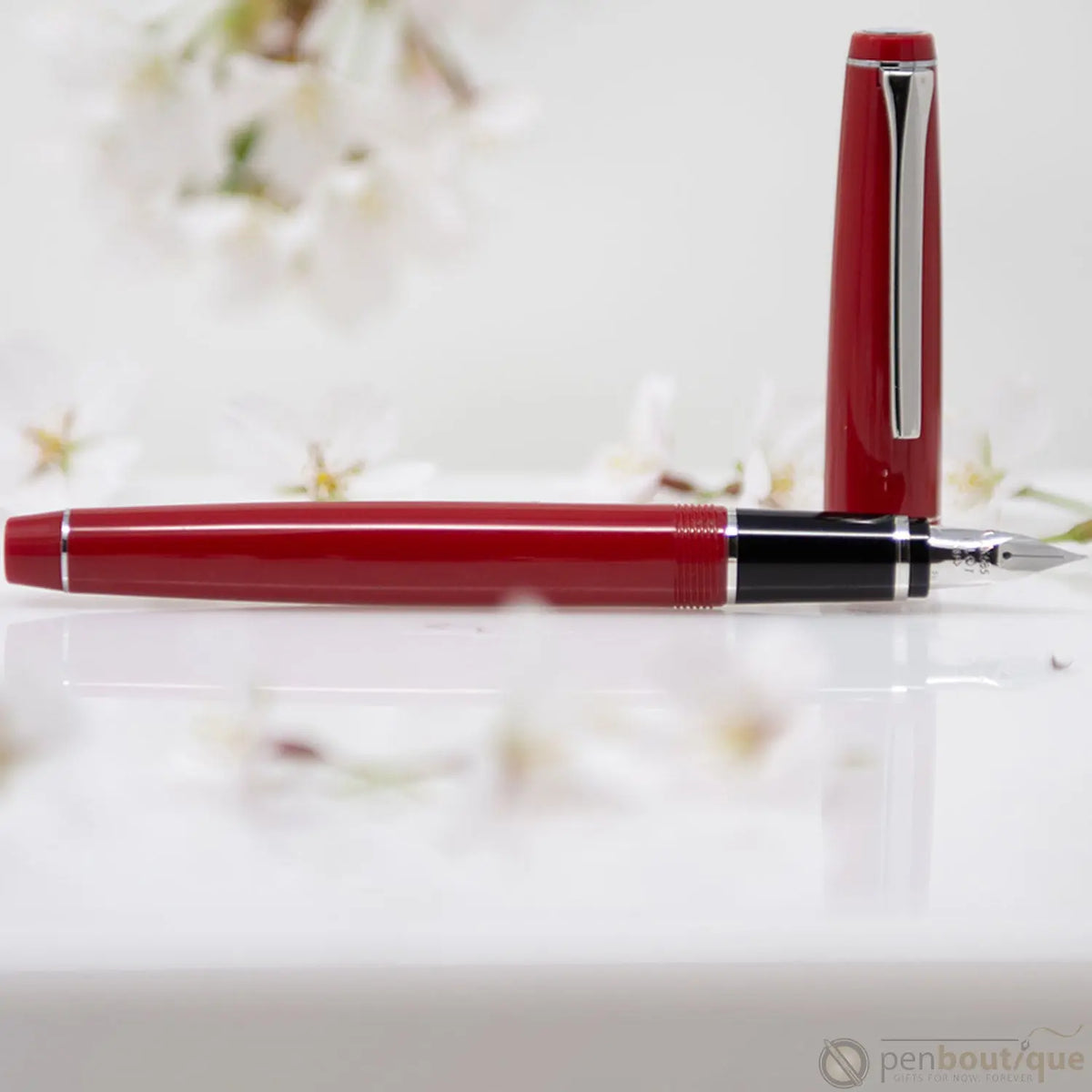 Pilot Falcon Fountain Pen - Red - Pen Boutique Ltd