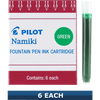 Pilot Fountain Pen Ink Cartridges - Green - Pen Boutique Ltd