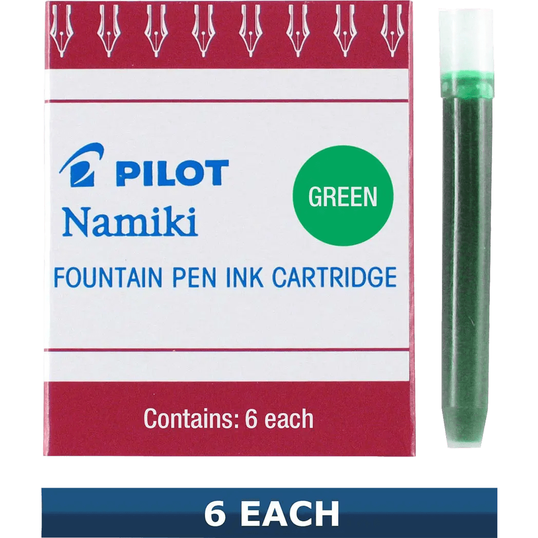 Pilot Fountain Pen Ink Cartridges - Green - Pen Boutique Ltd