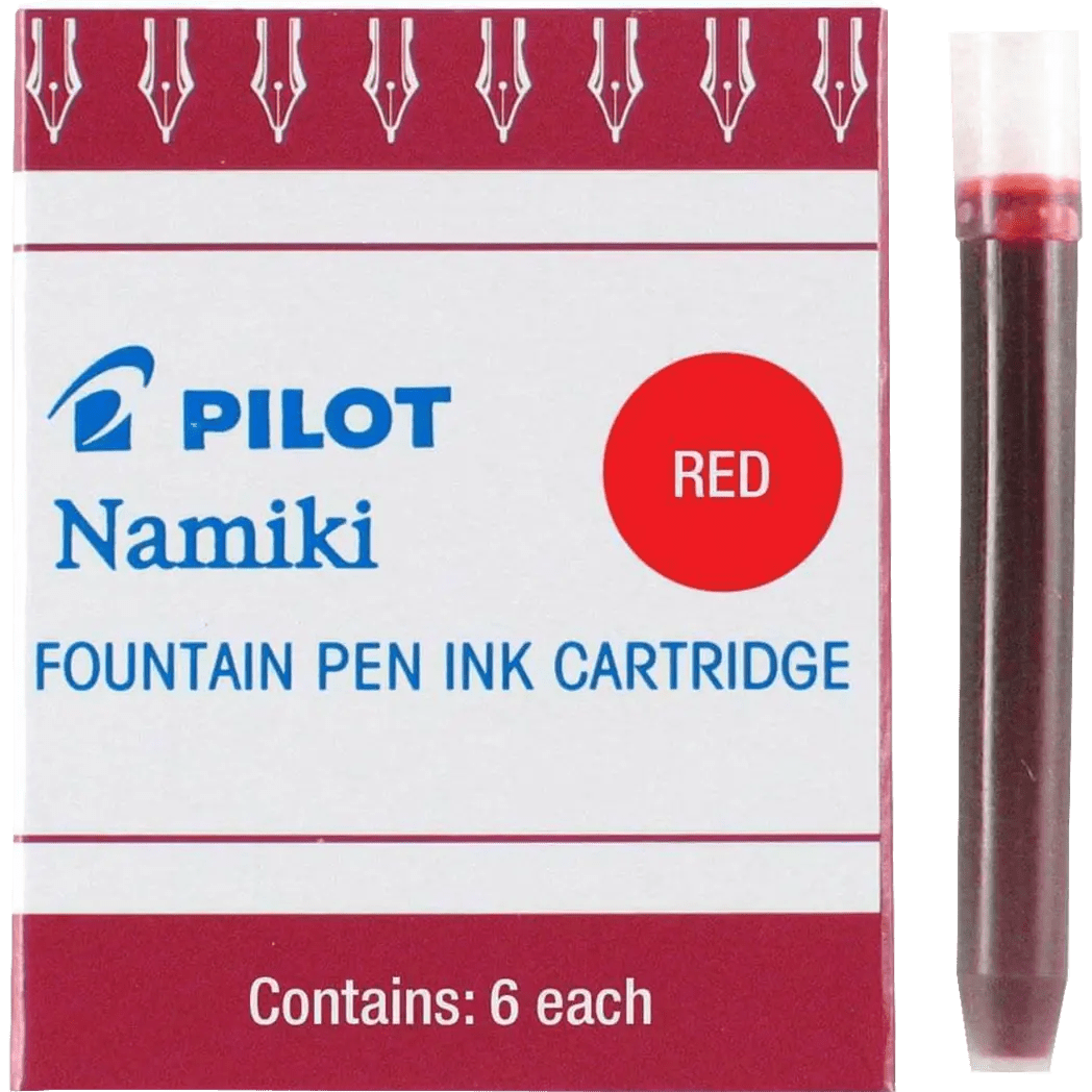 Pilot Fountain Pen Ink Cartridges - Red - Pen Boutique Ltd