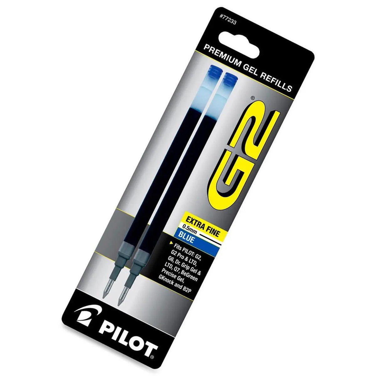 Pilot G2 0.5mm 2 pack Blue Refill - Pen Boutique Ltd