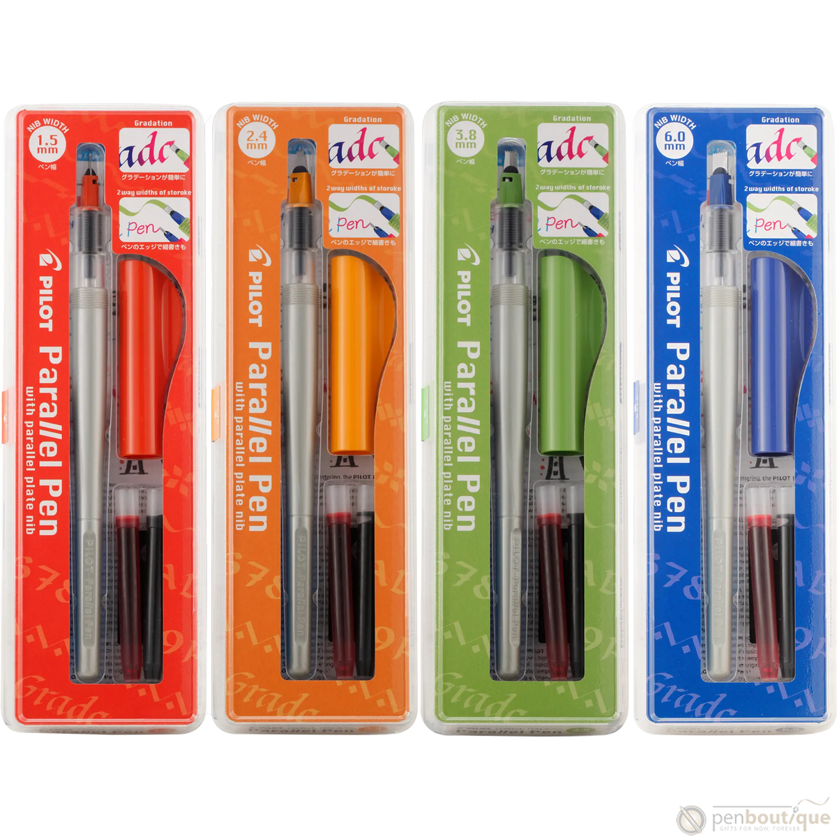 Pilot Parallel Fountain Pen - Blue - 6.0mm - Pen Boutique Ltd