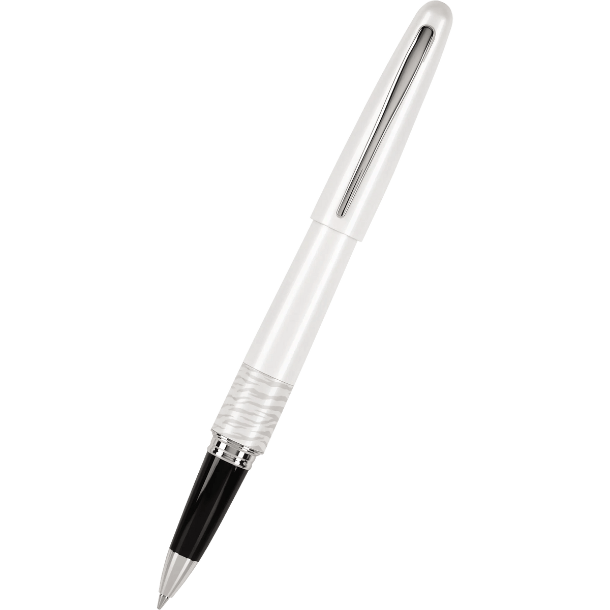Pilot Rollerball Pen - MR Collection - Animal - Matte White Tiger - Pen Boutique Ltd