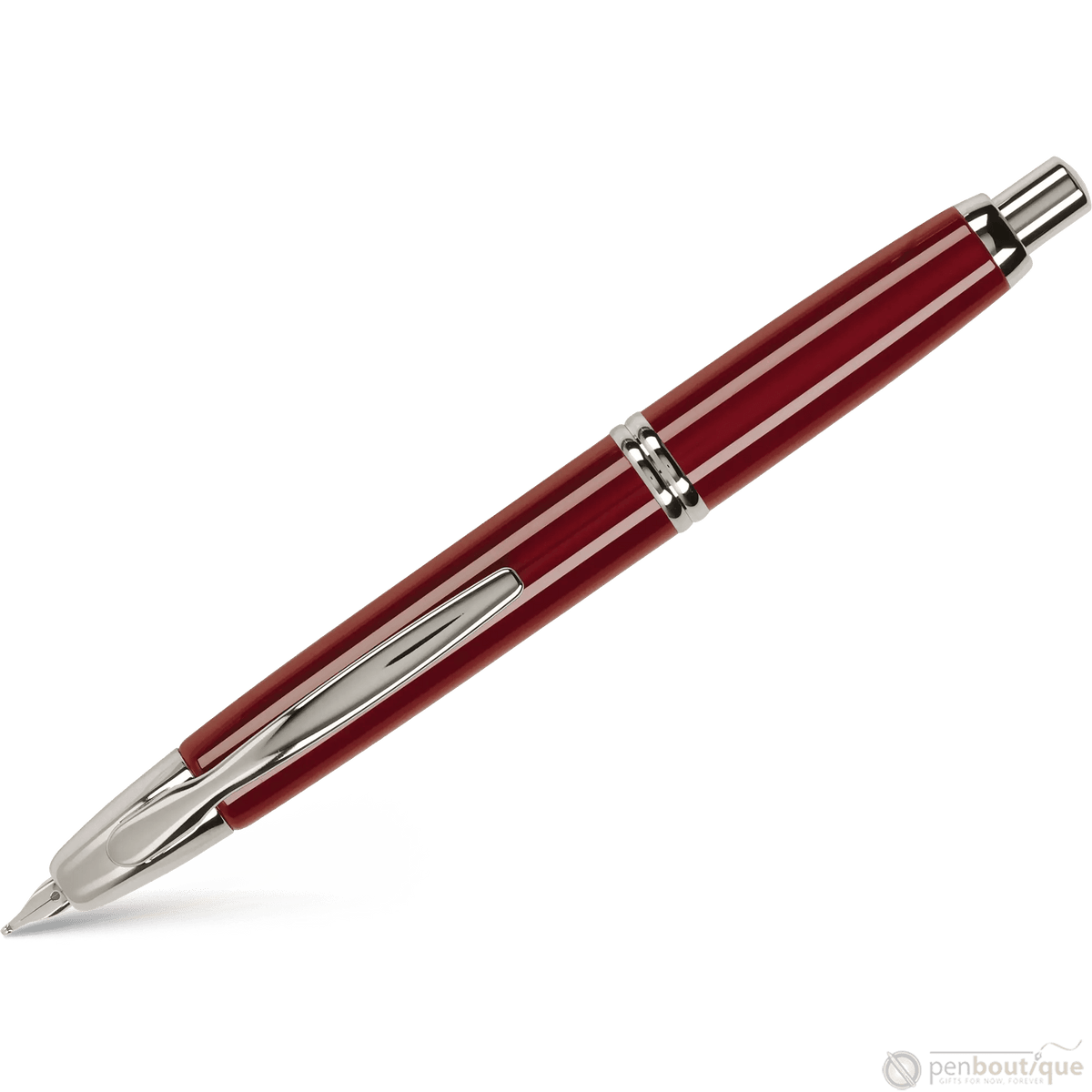 Pilot Vanishing Point Fountain Pen - Red - Rhodium Trim - Pen Boutique Ltd