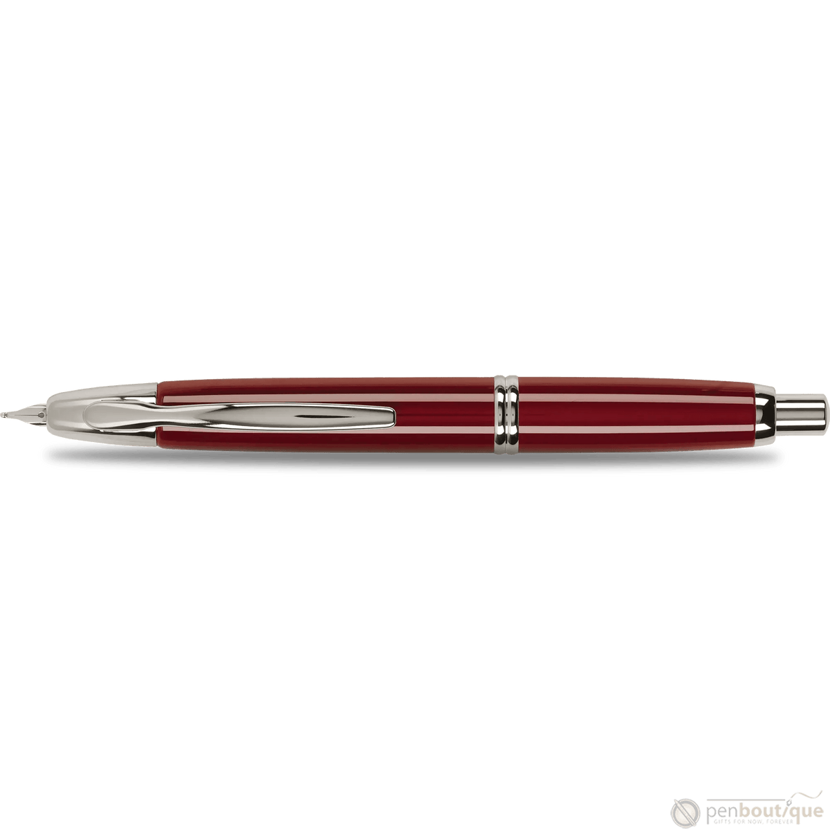 Pilot Vanishing Point Fountain Pen - Red - Rhodium Trim - Pen Boutique Ltd