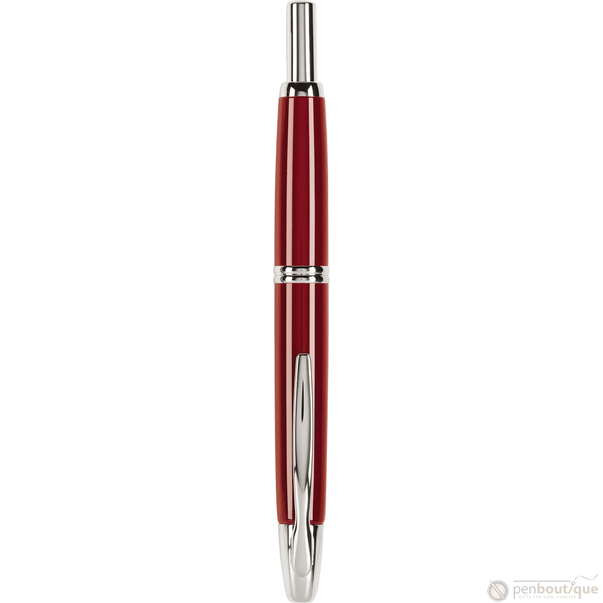 Pilot Vanishing Point Fountain Pen - Red - Rhodium Trim - Pen Boutique Ltd