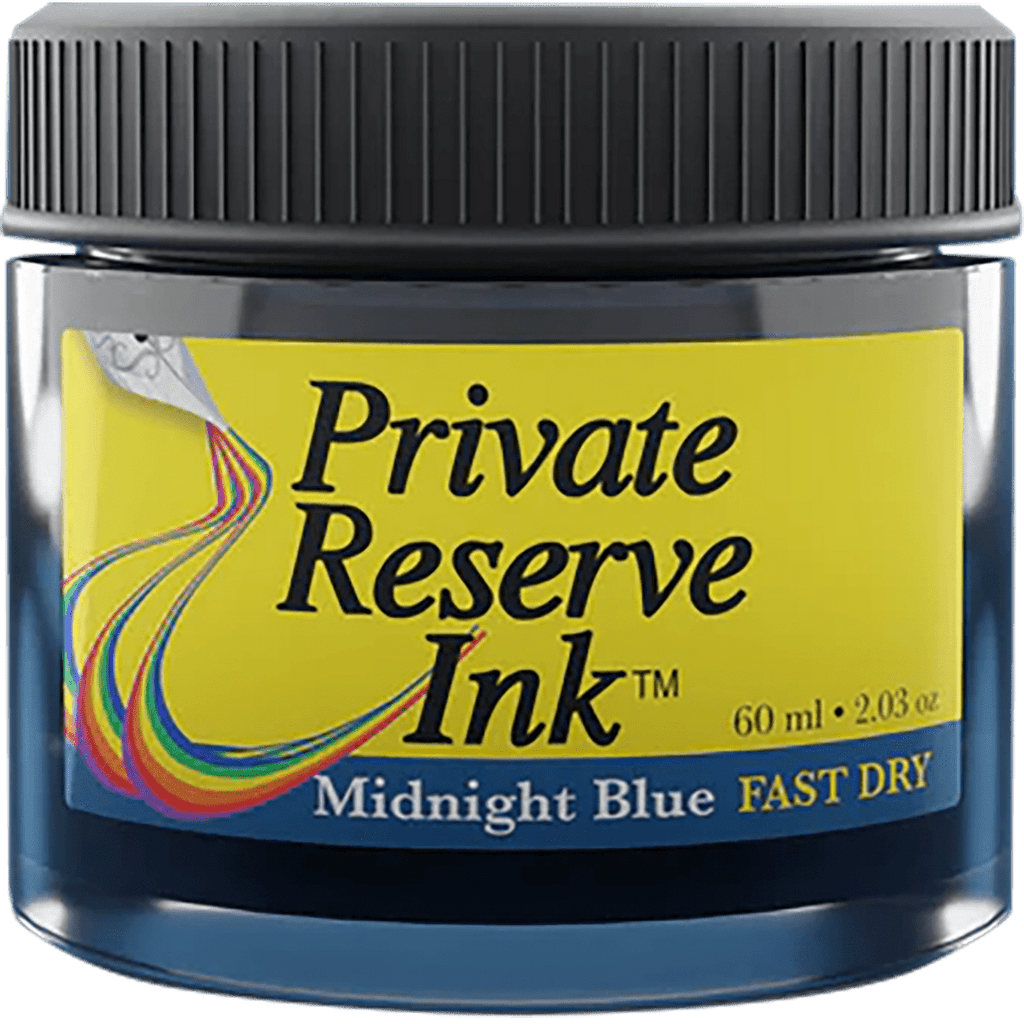 Private Reserve Fast Dry Ink Bottle - Midnight Blue - 60ml - Pen Boutique Ltd