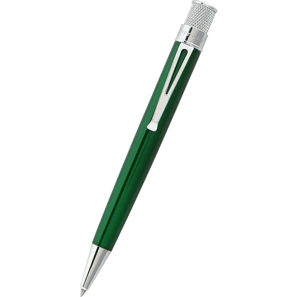 Retro 51 Tornado Classic Lacquer Rollerball Pen - Green - Pen Boutique Ltd