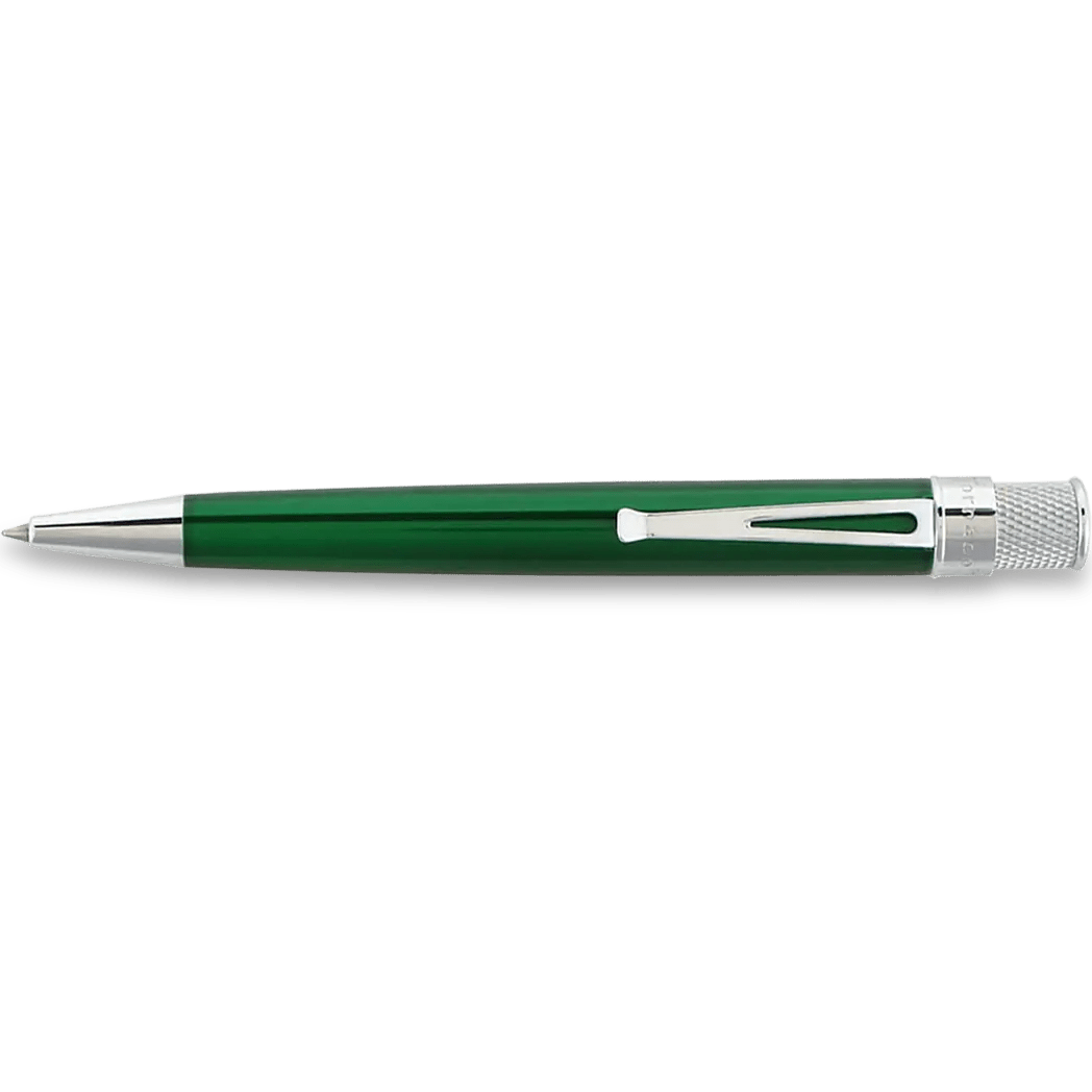Retro 51 Tornado Classic Lacquer Rollerball Pen - Green - Pen Boutique Ltd