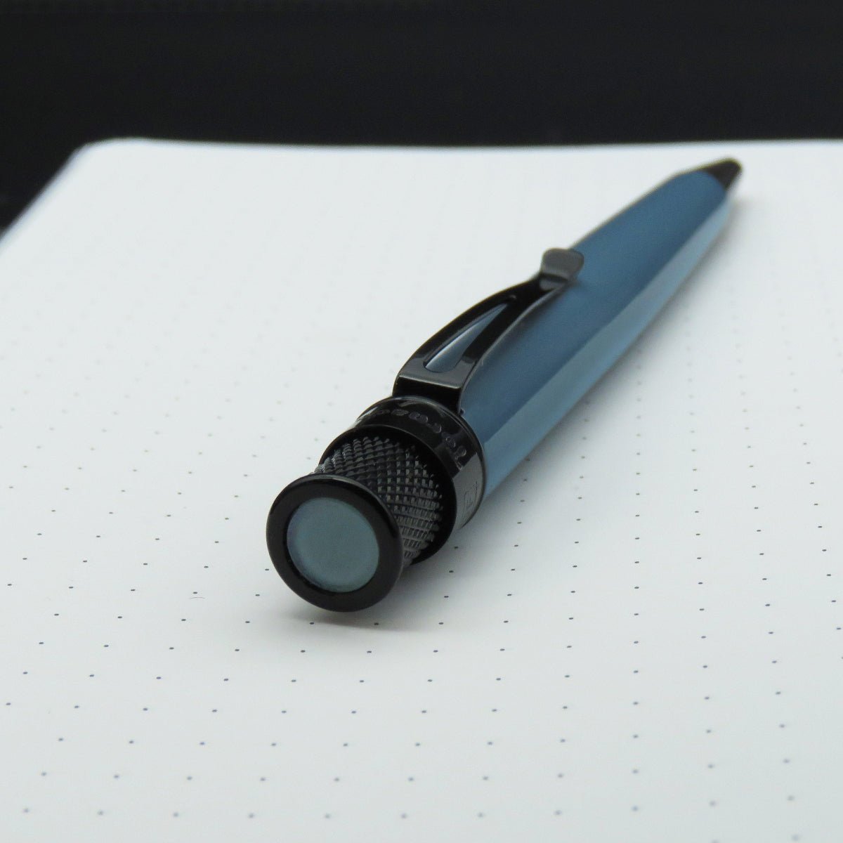 Retro 51 Tornado Stealth Lacquers Rollerball Pen - Deep Aqua - Pen Boutique Ltd