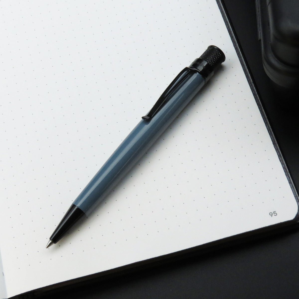 Retro 51 Tornado Stealth Lacquers Rollerball Pen - Slate Blue - Pen Boutique Ltd