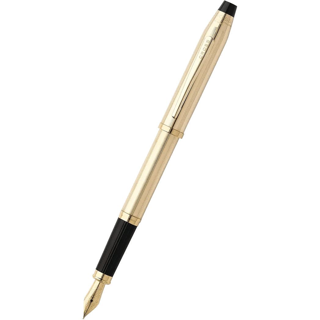 Cross Century II 10K Filled/Rolled Fountain Pen - Gold - Pen Boutique Ltd