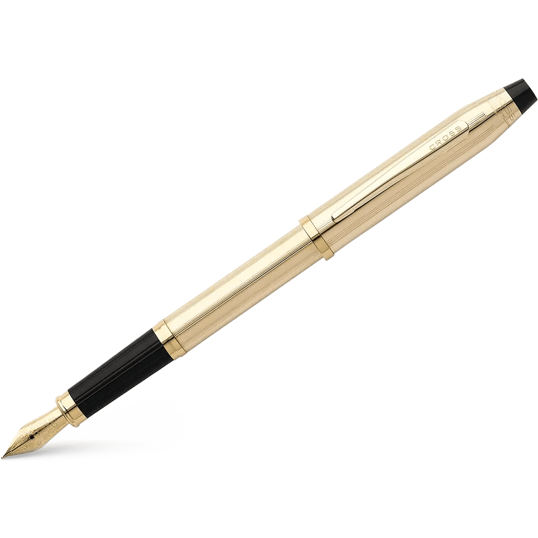 Cross Century II 10K Filled/Rolled Fountain Pen - Gold - Pen Boutique Ltd