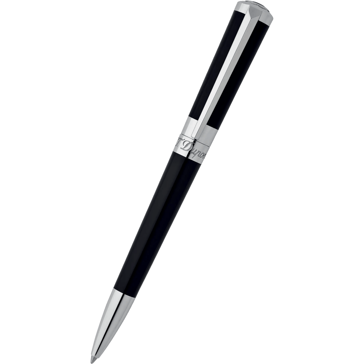 S T Dupont Liberte Black Lacquer Ballpoint Pen - Pen Boutique Ltd