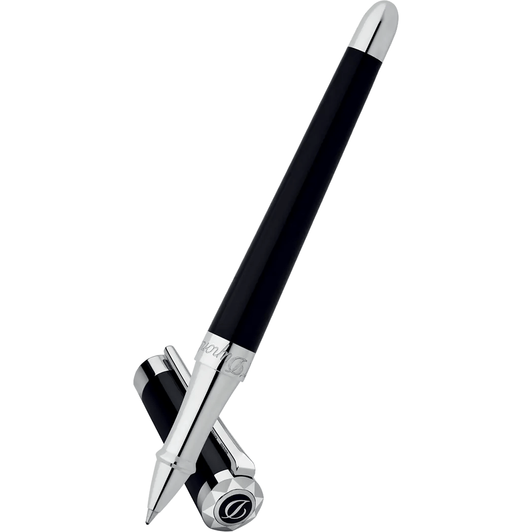 S T Dupont Liberte Black Lacquer Rollerball Pen - Pen Boutique Ltd