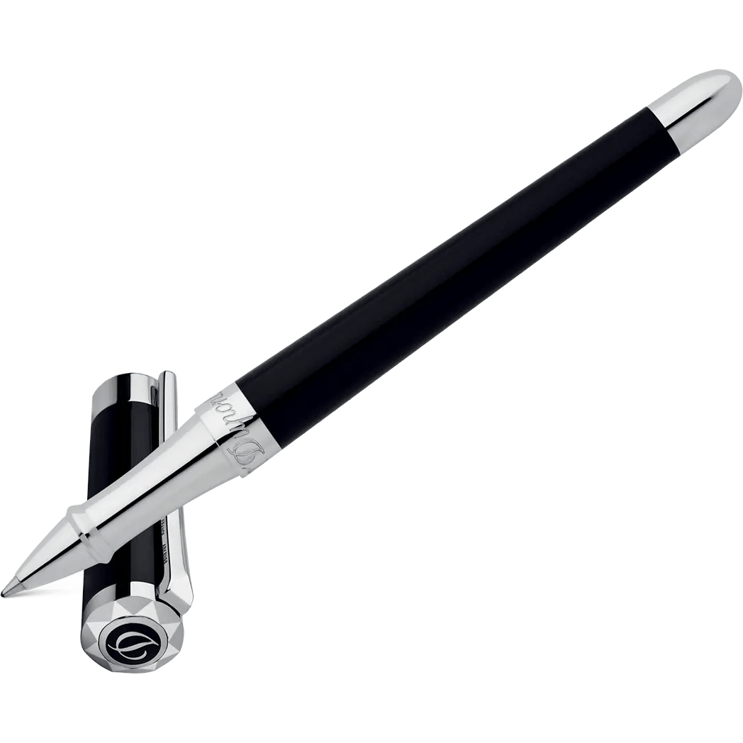 S T Dupont Liberte Black Lacquer Rollerball Pen - Pen Boutique Ltd