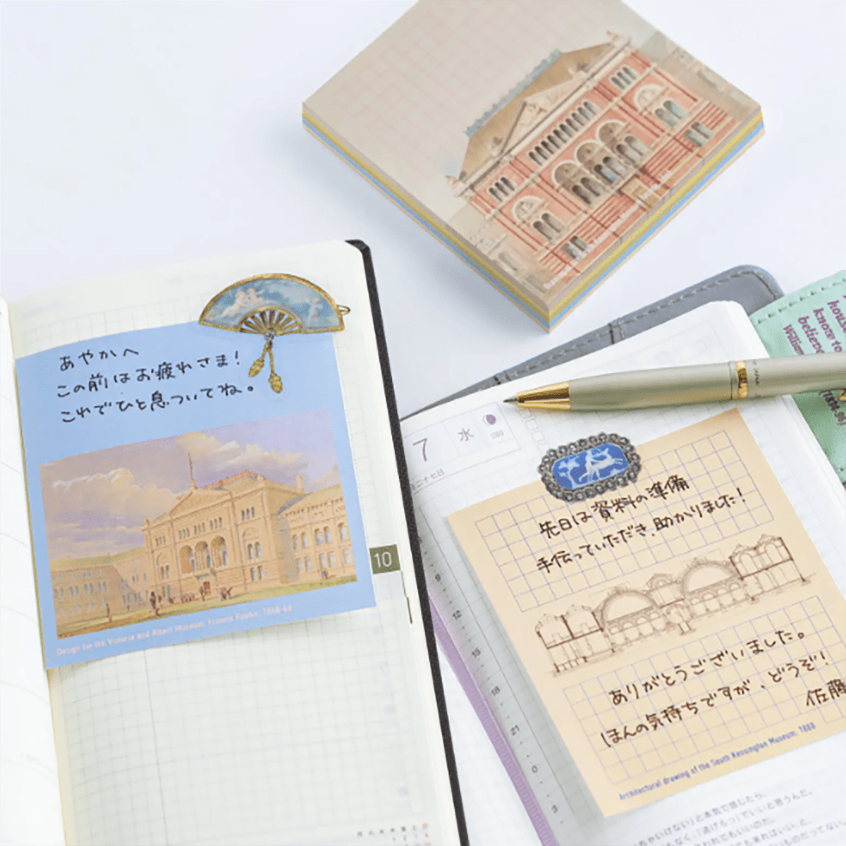 Hobonichi Sticky Notes - V&A Series: South Kensington Museum - Pen Boutique Ltd