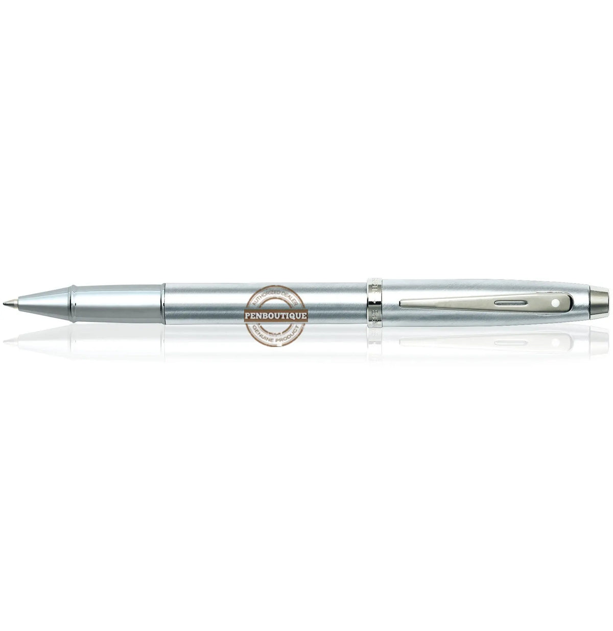 Sheaffer 100 Brushed Chrome Rollerball Pen - Pen Boutique Ltd