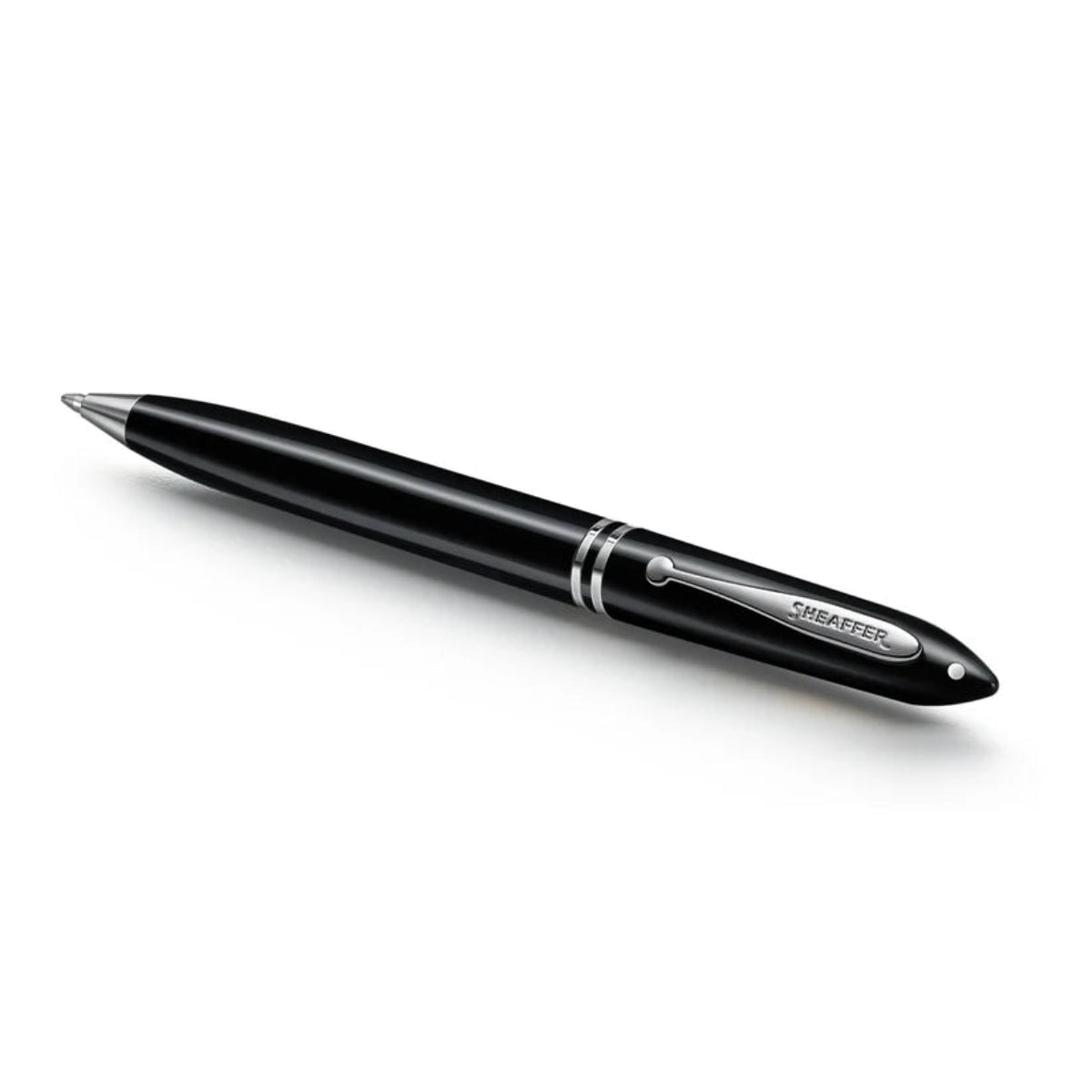Sheaffer Balance III E892 Ballpoint Pen - Glossy Black - Chrome Trims-Pen Boutique Ltd