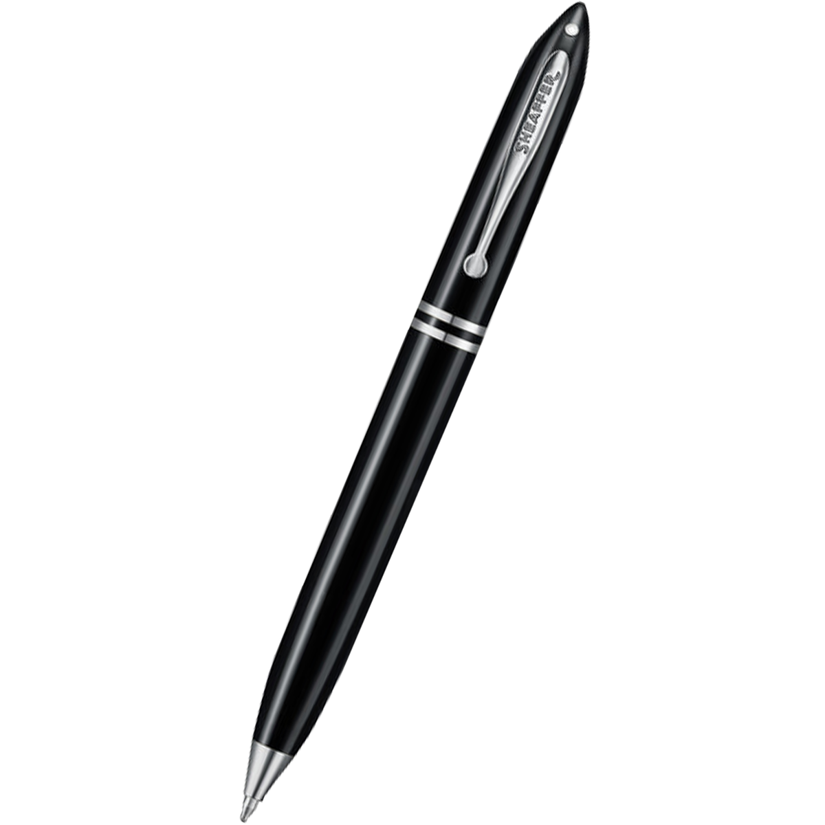 Sheaffer Balance III E892 Ballpoint Pen - Glossy Black - Chrome Trims-Pen Boutique Ltd
