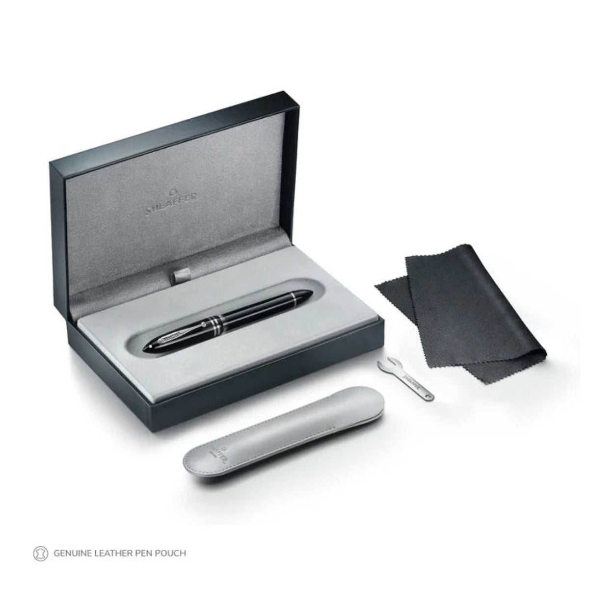 Sheaffer Balance III E892 Fountain Pen - Glossy Black - Chrome Trims-Pen Boutique Ltd